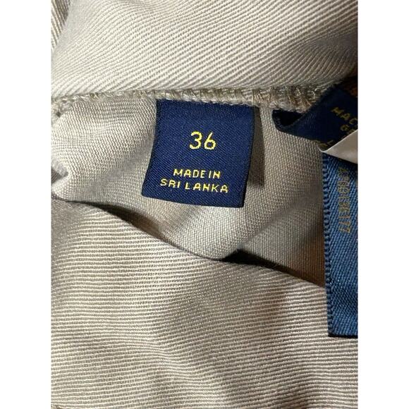 Polo Ralph Lauren Shorts Mens W36 Chino Khaki Beige Flat Front Slash Pocket Golf - Picture 3 of 12
